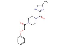 1-[(4-methyl-1H-imidazol-2-yl)carbonyl]-4-(phenoxyacetyl)piperazine trifluoroacetate