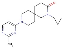 2-cyclopropyl-9-(2-methylpyrimidin-4-yl)-2,9-diazaspiro[5.5]undecan-3-one