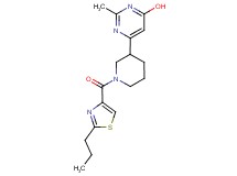 2-methyl-6-{1-[(2-propyl-1,3-thiazol-4-yl)carbonyl]-3-piperidinyl}-4-pyrimidinol