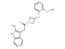 3-{2-[3-(2-methoxyphenoxy)-1-azetidinyl]-2-oxoethyl}-2-methyl-1H-indole