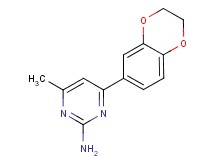 4-(2,3-dihydro-1,4-benzodioxin-6-yl)-6-methyl-2-pyrimidinamine