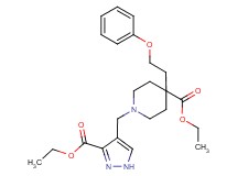 ethyl 1-{[3-(ethoxycarbonyl)-1H-pyrazol-4-yl]methyl}-4-(2-phenoxyethyl)-4-piperidinecarboxylate