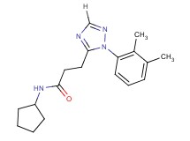 N-cyclopentyl-3-[1-(2,3-dimethylphenyl)-1H-1,2,4-triazol-5-yl]propanamide