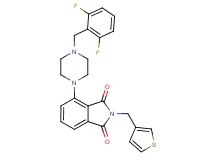 4-[4-(2,6-difluorobenzyl)-1-piperazinyl]-2-(3-thienylmethyl)-1H-isoindole-1,3(2H)-dione