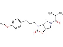 (3aS*,6aR*)-5-isobutyryl-3-[3-(4-methoxyphenyl)propyl]hexahydro-2H-pyrrolo[3,4-d][1,3]oxazol-2-one