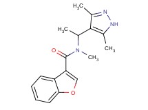 N-[1-(3,5-dimethyl-1H-pyrazol-4-yl)ethyl]-N-methyl-1-benzofuran-3-carboxamide