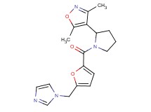 4-{1-[5-(1H-imidazol-1-ylmethyl)-2-furoyl]pyrrolidin-2-yl}-3,5-dimethylisoxazole
