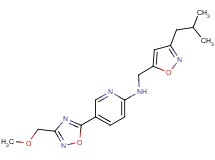 N-[(3-isobutylisoxazol-5-yl)methyl]-5-[3-(methoxymethyl)-1,2,4-oxadiazol-5-yl]pyridin-2-amine