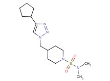 4-[(4-cyclopentyl-1H-1,2,3-triazol-1-yl)methyl]-N,N-dimethyl-1-piperidinesulfonamide