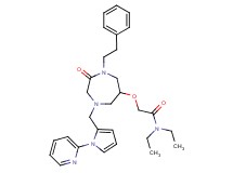 N,N-diethyl-2-[(2-oxo-1-(2-phenylethyl)-4-{[1-(2-pyridinyl)-1H-pyrrol-2-yl]methyl}-1,4-diazepan-6-yl)oxy]acetamide