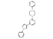 4-(1-phenyl-1H-pyrazol-4-yl)-2-[4-(2-pyrazinyl)-1-piperazinyl]pyrimidine