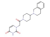 1-{2-[4-(3,4-dihydro-2(1H)-isoquinolinyl)-1-piperidinyl]-2-oxoethyl}-2,4(1H,3H)-pyrimidinedione