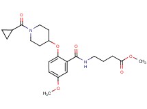 methyl 4-[(2-{[1-(cyclopropylcarbonyl)-4-piperidinyl]oxy}-5-methoxybenzoyl)amino]butanoate