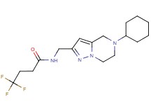 N-[(5-cyclohexyl-4,5,6,7-tetrahydropyrazolo[1,5-a]pyrazin-2-yl)methyl]-4,4,4-trifluorobutanamide