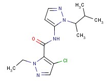 4-chloro-N-[1-(1,2-dimethylpropyl)-1H-pyrazol-5-yl]-1-ethyl-1H-pyrazole-5-carboxamide