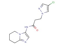3-(4-chloro-1H-pyrazol-1-yl)-N-(5,6,7,8-tetrahydroimidazo[1,2-a]pyridin-3-yl)propanamide