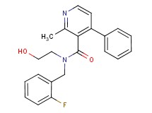 N-(2-fluorobenzyl)-N-(2-hydroxyethyl)-2-methyl-4-phenylnicotinamide