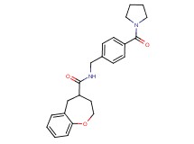 N-[4-(pyrrolidin-1-ylcarbonyl)benzyl]-2,3,4,5-tetrahydro-1-benzoxepine-4-carboxamide