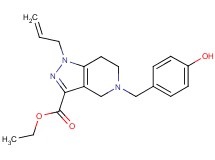 ethyl 1-allyl-5-(4-hydroxybenzyl)-4,5,6,7-tetrahydro-1H-pyrazolo[4,3-c]pyridine-3-carboxylate