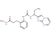 3-[2-({[(1-imidazo[1,2-a]pyrimidin-2-ylpropyl)amino]carbonyl}amino)phenyl]-N-methylpropanamide
