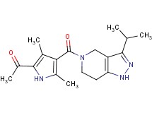 1-{4-[(3-isopropyl-1,4,6,7-tetrahydro-5H-pyrazolo[4,3-c]pyridin-5-yl)carbonyl]-3,5-dimethyl-1H-pyrrol-2-yl}ethanone