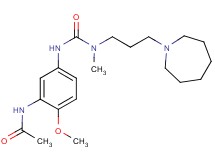 N-[5-({[(3-azepan-1-ylpropyl)(methyl)amino]carbonyl}amino)-2-methoxyphenyl]acetamide