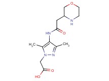 {3,5-dimethyl-4-[(3-morpholinylacetyl)amino]-1H-pyrazol-1-yl}acetic acid