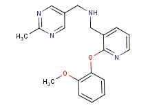 1-[2-(2-methoxyphenoxy)-3-pyridinyl]-N-[(2-methyl-5-pyrimidinyl)methyl]methanamine