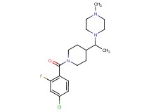 1-{1-[1-(4-chloro-2-fluorobenzoyl)-4-piperidinyl]ethyl}-4-methylpiperazine