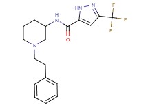 N-[1-(2-phenylethyl)-3-piperidinyl]-3-(trifluoromethyl)-1H-pyrazole-5-carboxamide
