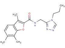 3,6,7-trimethyl-N-[(4-propyl-4H-1,2,4-triazol-3-yl)methyl]-1-benzofuran-2-carboxamide