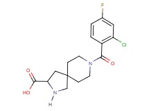 8-(2-chloro-4-fluorobenzoyl)-2,8-diazaspiro[4.5]decane-3-carboxylic acid