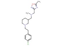 ({1-[2-(4-chlorophenyl)ethyl]piperidin-3-yl}methyl)methyl[(5-methyl-1,2,4-oxadiazol-3-yl)methyl]amine