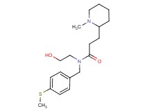 N-(2-hydroxyethyl)-3-(1-methyl-2-piperidinyl)-N-[4-(methylthio)benzyl]propanamide