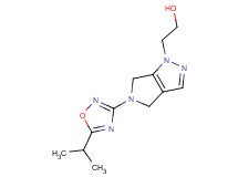 2-[5-(5-isopropyl-1,2,4-oxadiazol-3-yl)-5,6-dihydropyrrolo[3,4-c]pyrazol-1(4H)-yl]ethanol