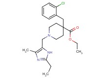 ethyl 4-(2-chlorobenzyl)-1-[(2-ethyl-4-methyl-1H-imidazol-5-yl)methyl]-4-piperidinecarboxylate
