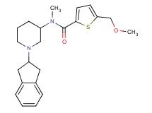 N-[1-(2,3-dihydro-1H-inden-2-yl)-3-piperidinyl]-5-(methoxymethyl)-N-methyl-2-thiophenecarboxamide