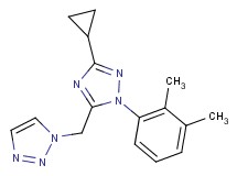 1-{[3-cyclopropyl-1-(2,3-dimethylphenyl)-1H-1,2,4-triazol-5-yl]methyl}-1H-1,2,3-triazole