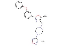 1-(4-methyl-1,2,5-oxadiazol-3-yl)-4-{[5-methyl-2-(3-phenoxyphenyl)-1,3-oxazol-4-yl]methyl}piperazine