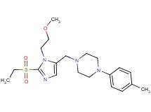 1-{[2-(ethylsulfonyl)-1-(2-methoxyethyl)-1H-imidazol-5-yl]methyl}-4-(4-methylphenyl)piperazine