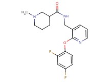 N-{[2-(2,4-difluorophenoxy)-3-pyridinyl]methyl}-1-methyl-3-piperidinecarboxamide