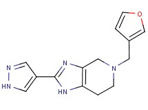 5-(3-furylmethyl)-2-(1H-pyrazol-4-yl)-4,5,6,7-tetrahydro-1H-imidazo[4,5-c]pyridine