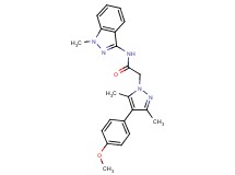 2-[4-(4-methoxyphenyl)-3,5-dimethyl-1H-pyrazol-1-yl]-N-(1-methyl-1H-indazol-3-yl)acetamide