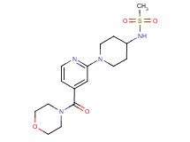 N-{1-[4-(4-morpholinylcarbonyl)-2-pyridinyl]-4-piperidinyl}methanesulfonamide