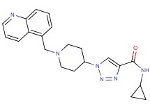 N-cyclopropyl-1-[1-(5-quinolinylmethyl)-4-piperidinyl]-1H-1,2,3-triazole-4-carboxamide