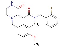 N-(2-fluorobenzyl)-2-[1-(4-methoxy-3-methylbenzyl)-3-oxo-2-piperazinyl]acetamide