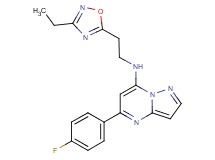 N-[2-(3-ethyl-1,2,4-oxadiazol-5-yl)ethyl]-5-(4-fluorophenyl)pyrazolo[1,5-a]pyrimidin-7-amine
