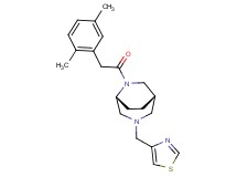 (1S*,5R*)-6-[(2,5-dimethylphenyl)acetyl]-3-(1,3-thiazol-4-ylmethyl)-3,6-diazabicyclo[3.2.2]nonane