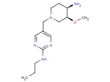 5-{[(3S*,4R*)-4-amino-3-methoxypiperidin-1-yl]methyl}-N-propylpyrimidin-2-amine