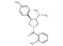 (3S*,4R*)-N,N-dimethyl-1-(2-methylbenzoyl)-4-(4-methylphenyl)pyrrolidin-3-amine